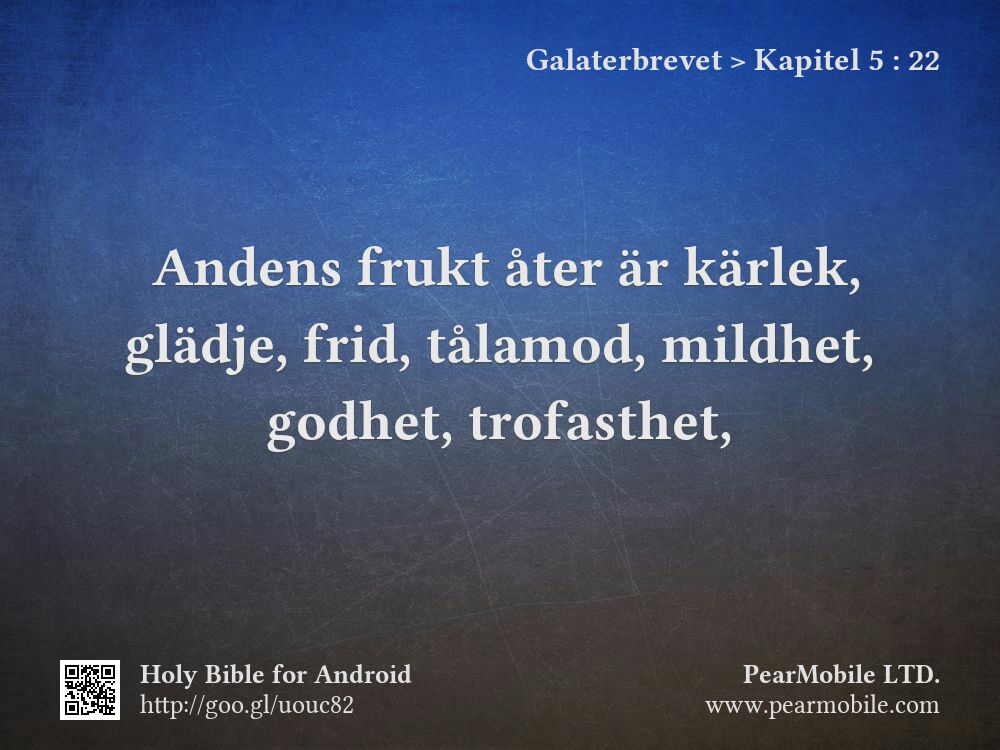 Galaterbrevet, Kapitel 5:22